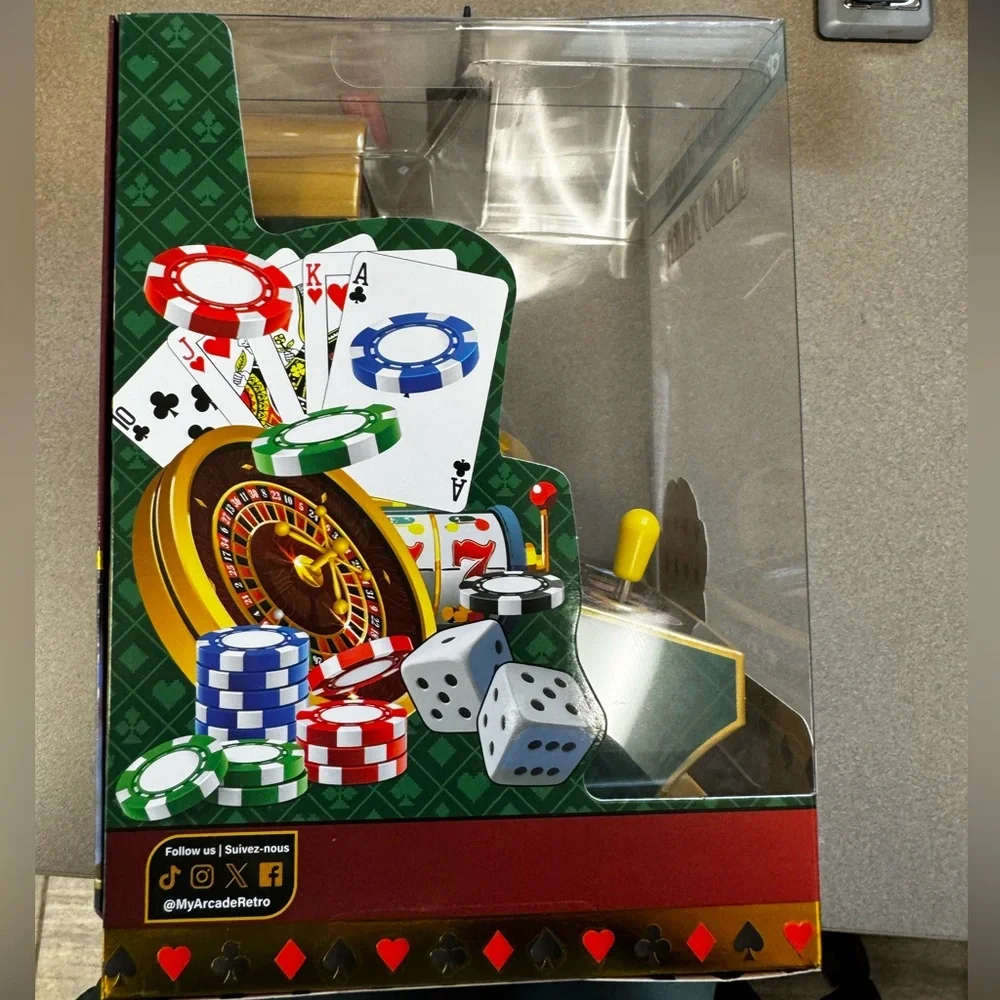 My Arcade Casino Player Handheld Gaming System Poker BJ Roulette 30+ Games NIB